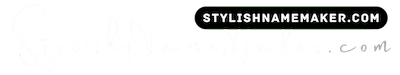 stylish name generator logo